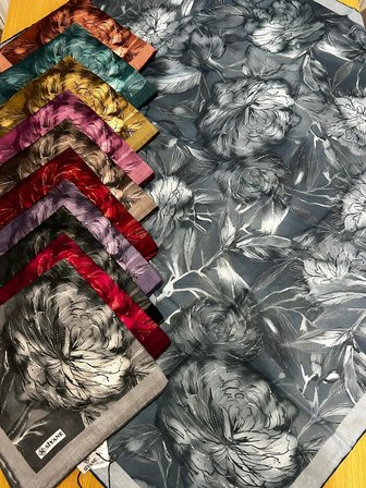 Siyane Scarf Lotus Desen Eşarp 08