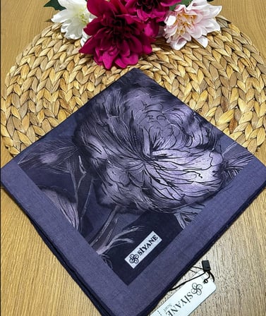 Siyane Scarf Lotus Desen Eşarp 01