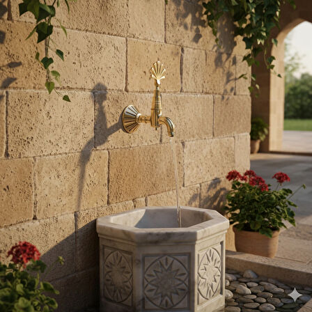 Osmanlı Musluğu Tavroz 1/2 (%100 Pi̇ri̇nç)