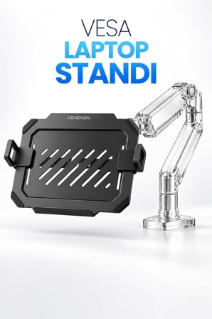 12-17,3" Laptop Standı VESA Uyumlu Monitör Koluna Takılan Laptop Tutucu Stand Laptop Aparatı VLH17