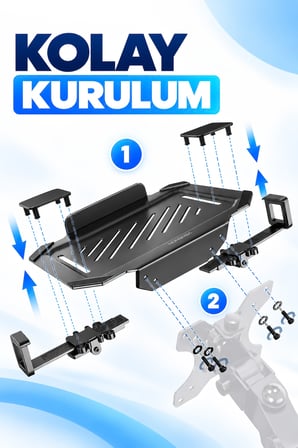 12-17,3" Laptop Standı VESA Uyumlu Monitör Koluna Takılan Laptop Tutucu Stand Laptop Aparatı VLH17