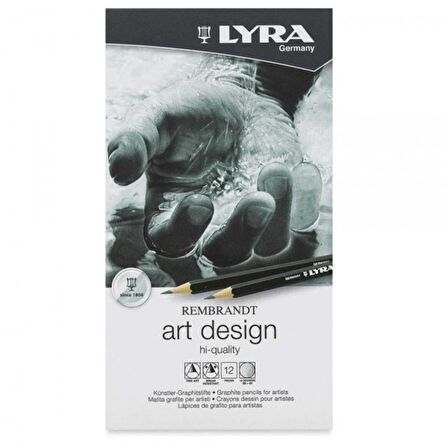 LYRA Rembrandt Art Design Profesyonel Dereceli Kalem Seti 12'li Metal Kutu