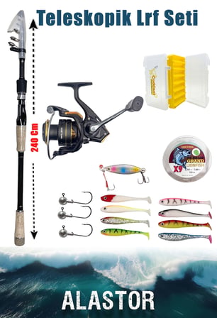 TELESKOPİK LRF SETİ METAL KAFA SET OLTA SETİ