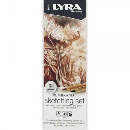 LYRA Rembrandt Sketching Set 6'lı Metal Kutu (Eskiz Seti)