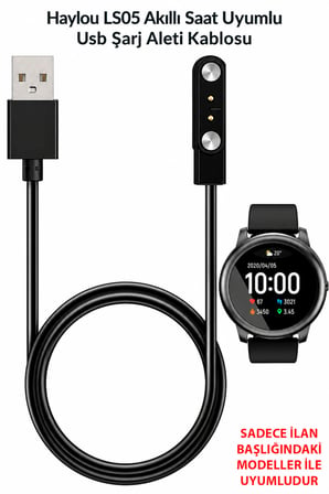 Haylou LS05 Akıllı Saat Uyumlu Yüksek Kalite Usb Şarj Aleti Kablosu