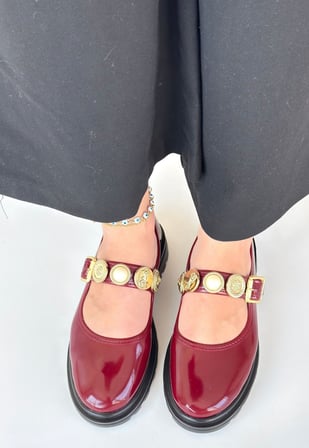 Okira Bordo Rugan Oxford Ayakkabı