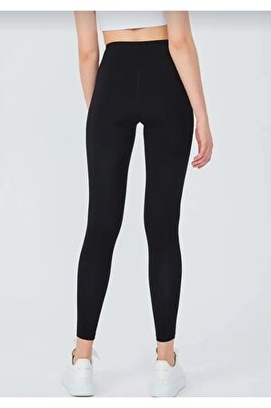 Battal büyük beden yüksek bel dalgıç kumaş içi şardonlu yumuşacık kışlık siyah kadın taytı