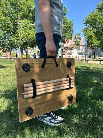 Laseralo Portatif Kamp Masası Balkon Bahçe Masası Piknik Masası Sehpası