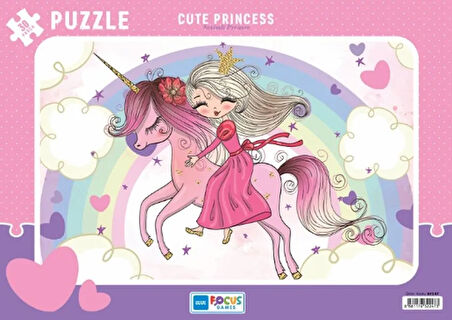 Blue Focus Cute Princess - Puzzle 30 ParÃ§a