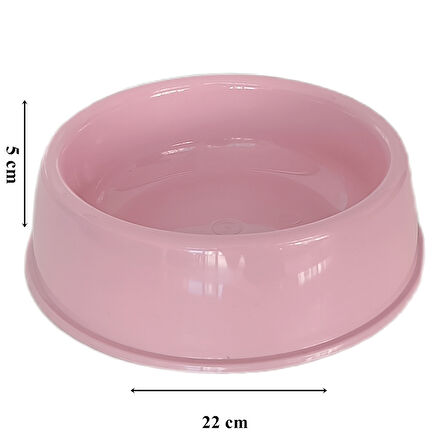 Köpek Plastik Ve Su Kabı 20 cm - 200 ml Pembe