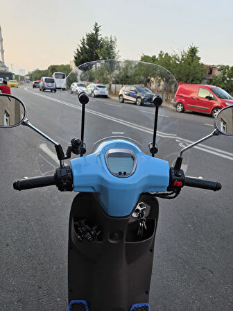 MOTOCAM RKS LT 50 PRO  Siperlik Ön Cam 2023 -2025 Model 45cm Şeffaf Renkli 4mm APARATSIZDIR