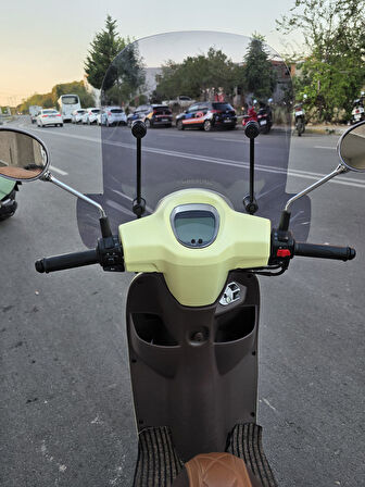 MOTOCAM RKS LT 50 PRO  Siperlik Ön Cam 2023-2025 Model 51cm Füme Renkli 4mm APARATSIZDIR