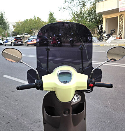 MOTOCAM RKS LT 50 PRO  Siperlik Ön Cam 2023-2025 Model 51cm Siyah Renkli 4mm APARATSIZDIR