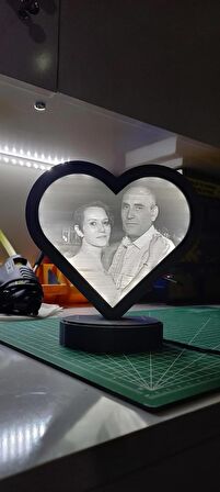 kişiye özel 3d fotoğraflı led ışıklı litofan lamba