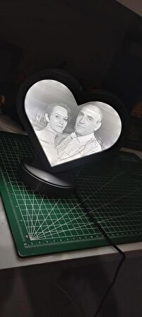 kişiye özel 3d fotoğraflı led ışıklı litofan lamba