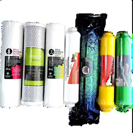 Lotto Filters Su Arıtma Filtre Seti 7 Li Çift Spun,platınum,mineral,alkali