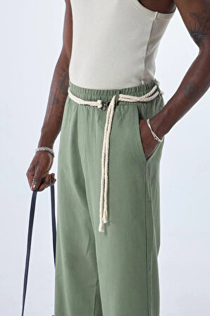 LULİKWEAR BELİ İPLİ KETEN PANTOLON 
