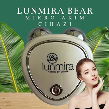 LUNMİRA BEAR 02 WHITE( MikroAkım & AntiShock & UltrasonikTitreşim ) Yüz Germe Cihaz