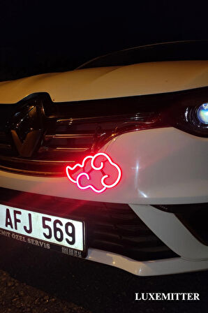 Akatsuki Bulut Neon LED Işıklı Anime Figür Oto Aksesuar Lamba Araba Modifiye Araç İçi Dışı Süs Dekoru