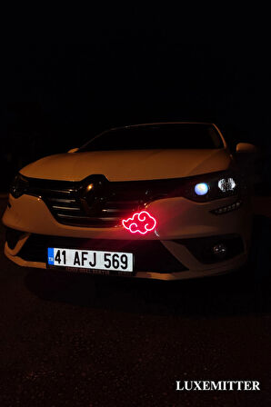 Akatsuki Bulut Neon LED Işıklı Anime Figür Oto Aksesuar Lamba Araba Modifiye Araç İçi Dışı Süs Dekoru
