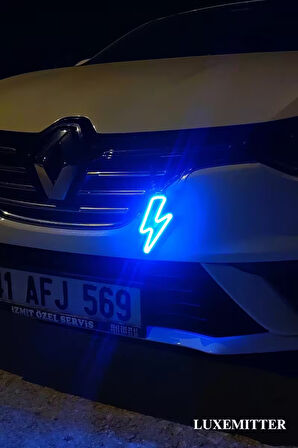 Şimşek Figür Neon LED Işıklı Araç Oto Aksesuar Lamba Aydınlatma Araba Modifiye Araç İçi & Dış Dekor Süsü