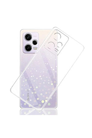 Xiaomi Redmi Note 12 Pro 5G Dayanıklı Kaymaz Şeffaf Silikon Kılıf