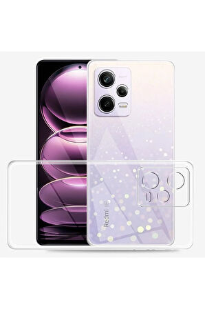 Xiaomi Redmi Note 12 Pro 5G Dayanıklı Kaymaz Şeffaf Silikon Kılıf