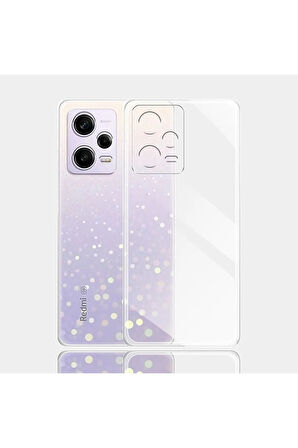 Xiaomi Redmi Note 12 Pro 5G Dayanıklı Kaymaz Şeffaf Silikon Kılıf