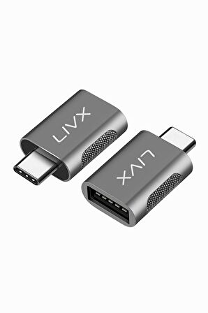 LivX Usb3.0 To Type C Çevirici Dönüştürücü Otg Adaptör Ikili Paket Otgcm 2liPaket-OTGCM