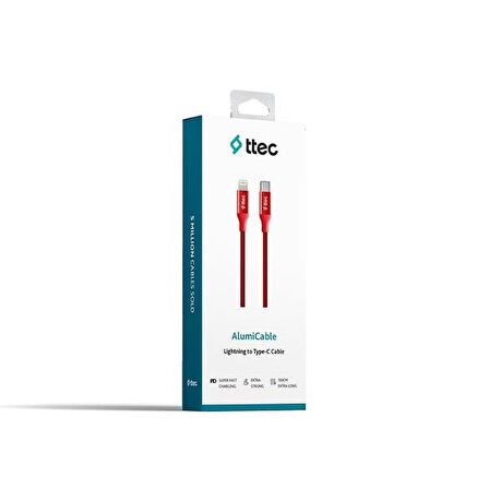 ttec AlumiCable Lightning-Type-C Hızlı Şarj Kablosu 150cm 2DK41