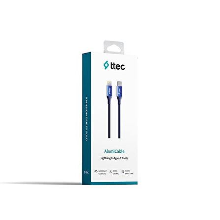 ttec AlumiCable Lightning-Type-C Hızlı Şarj Kablosu 150cm 2DK41