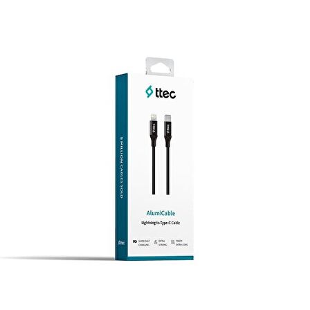 ttec AlumiCable Lightning-Type-C Hızlı Şarj Kablosu 150cm 2DK41