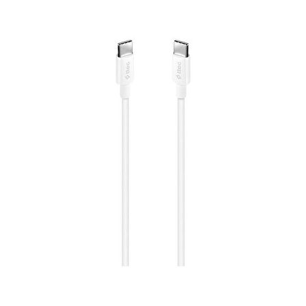 ttec Type-C to Type-C 120cm 60W PD/QC Hızlı Şarj/Data Kablosu Beyaz 2DK36B