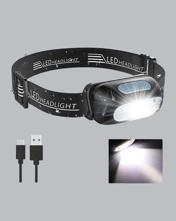 Gece Balıkçılığı İçin Parlak Şarjlı Kafa Lambası | 4 Işık Modu + Usb Şarj