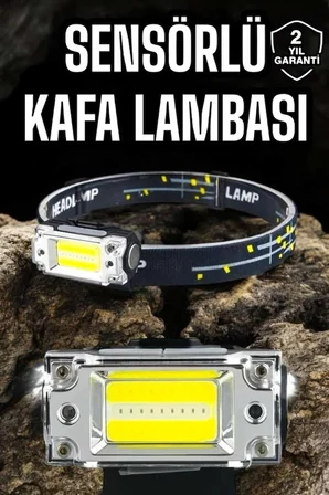 Kafa Lambası Led Fener Pratik Taşınabilir Ayarlanabilir Usb Şarjlı