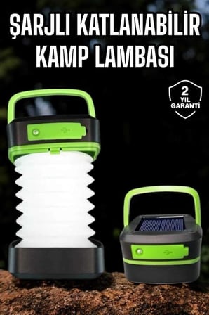 Led Lamba Kamp Lambası Hafif Taşınabilir Süreli Akordeon El Fenerli