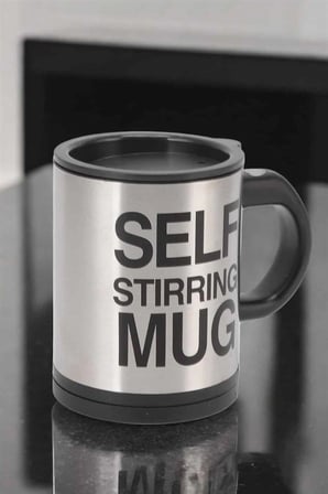 Yazılı Mug Kupa Karıştırıcı Özelliği Paslanmaz Çelik