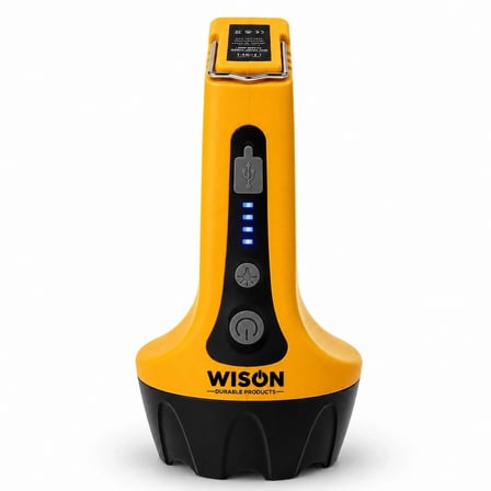 Ws-2626 8 Watt 12 Saat Aydınlatmalı Type-C Şarjlı Projektör Şarjlı Kambur Fener