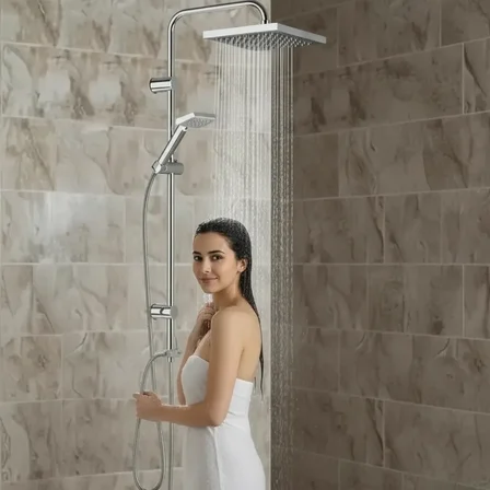 Irmak Robot Yağmurlama Tepe Duş Sistemi – Banyo Batarya Seti
