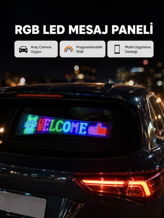 Rgb Led Panel – Uyumlu, Yazı Gıf Destekli, Usb Bağlantılı Dekoratif Ekran