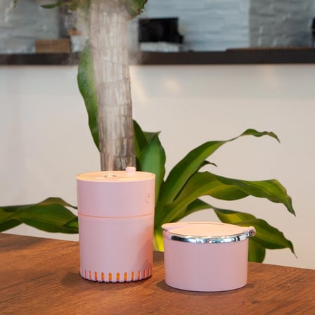 Lattice Ortam Nemlendirme Dezenfektan Buhar Makinesi (Pembe) Usb