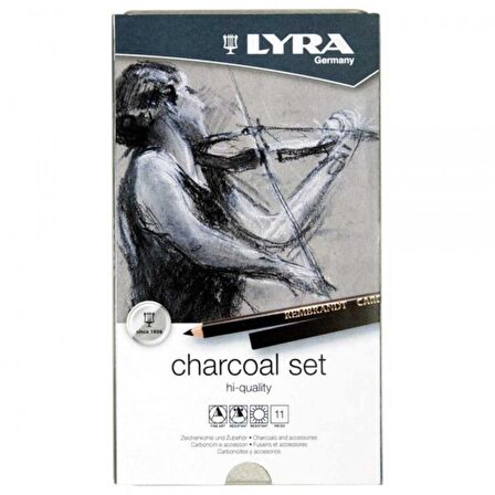 LYRA Rembrandt Charcoal Set 11'li Metal Kutu