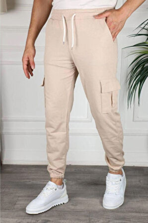 Kargo Cep Unisex Paça Lastikli Eşofman Altı