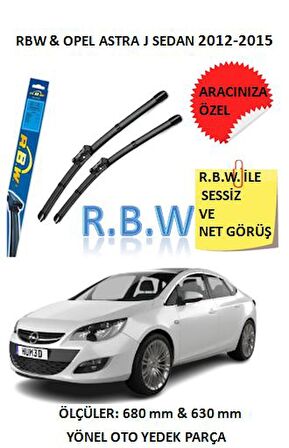 RBW  Opel Astra J Sedan (2012-2015)  Aracınız İçin Özel Muz Tip Silecek Takımı