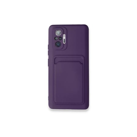 Redmi Note 10 Kılıf Kelvin Kartvizitli - Derin Mor