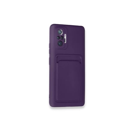 Redmi Note 10 Kılıf Kelvin Kartvizitli - Derin Mor