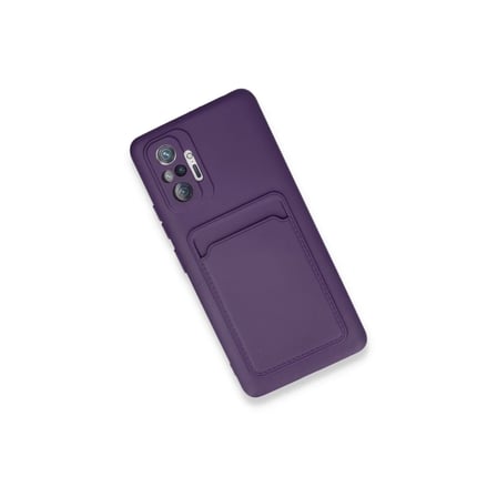 Redmi Note 10 Kılıf Kelvin Kartvizitli - Derin Mor