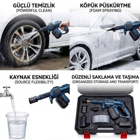 Carstar Cr-25709 Yüksek Basınçlı Oto Yıkama Makinesi