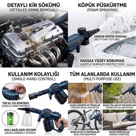 Carstar Cr-25709 Yüksek Basınçlı Oto Yıkama Makinesi