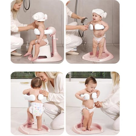 Sn-29260 Pembe Bebek Banyo Yardımcısı - Boy Ayarlı Ayaklı Yıkama Standı